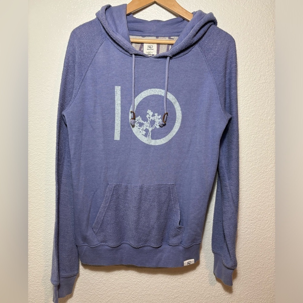 Tentree Hooded Sweatshirt Purple Size Small | Hoodie | Organic Cotton Blend |
